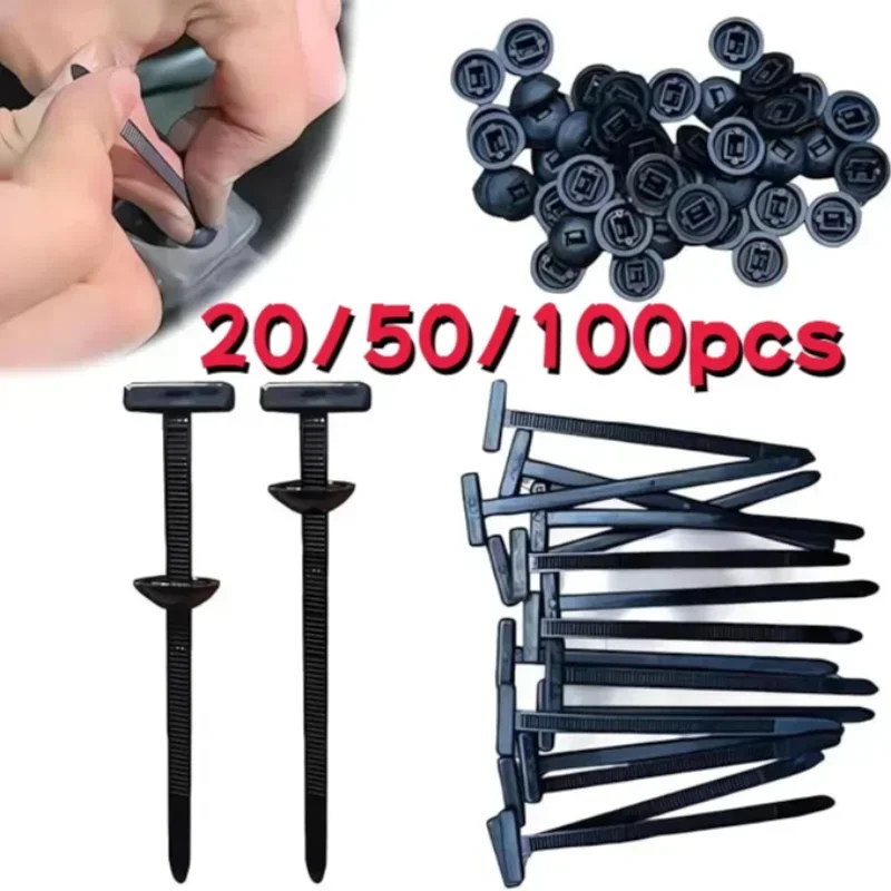 5-200pcs Nylon Cable Tie Buckl - Car Cable Organizer ulasan dan harga