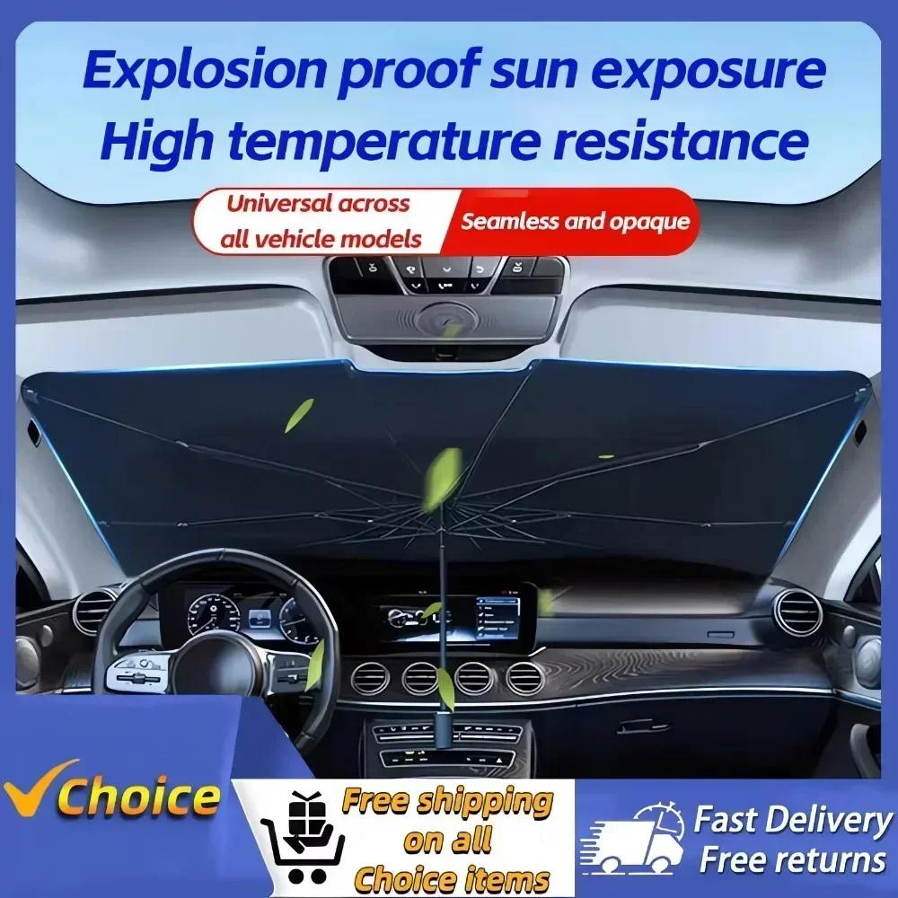 Car Windshield Sun Shade, Fold - Windshield Sun Shade ulasan dan harga