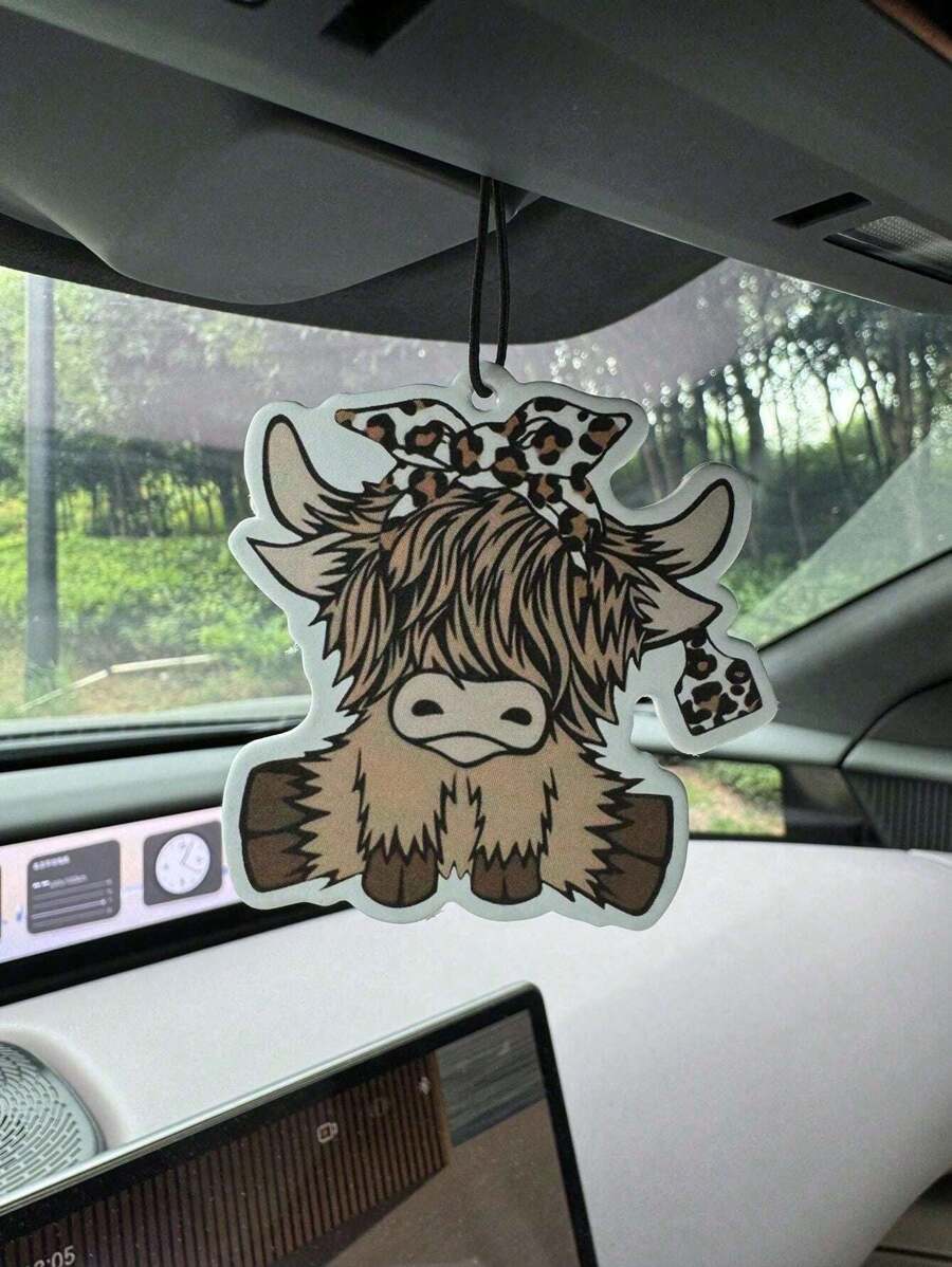 Cartoon Highland Cow Car Air F - Car Air Freshener ulasan dan harga