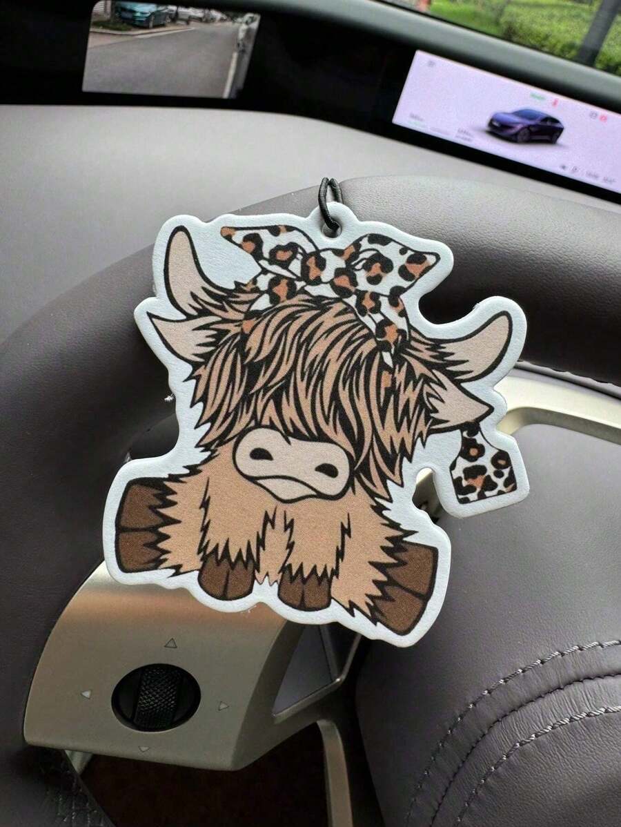 Cartoon Highland Cow Car Air F - Car Air Freshener ulasan dan harga